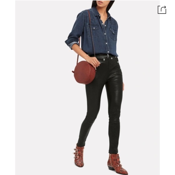 Never worn! Rails Remi Western Inspired Denim Shirt Size S - Picture 3 of 6